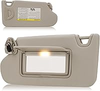 Vista 9 de Parasol para conductor y pasajero compatible con Nissan Altima sin techo corredizo 2013 2014 2015 2016 2017 2018, sustituye a 96400-3TA2A, Beige