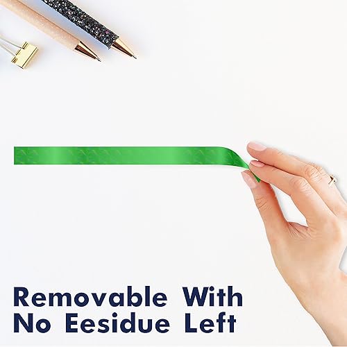 Miniatura 4 de Cinta metálica de espejo de 110 yardas, Washi metálico brillante resistente al aguadesgarro, envoltura gráfica holográfica extraíble sin residuos