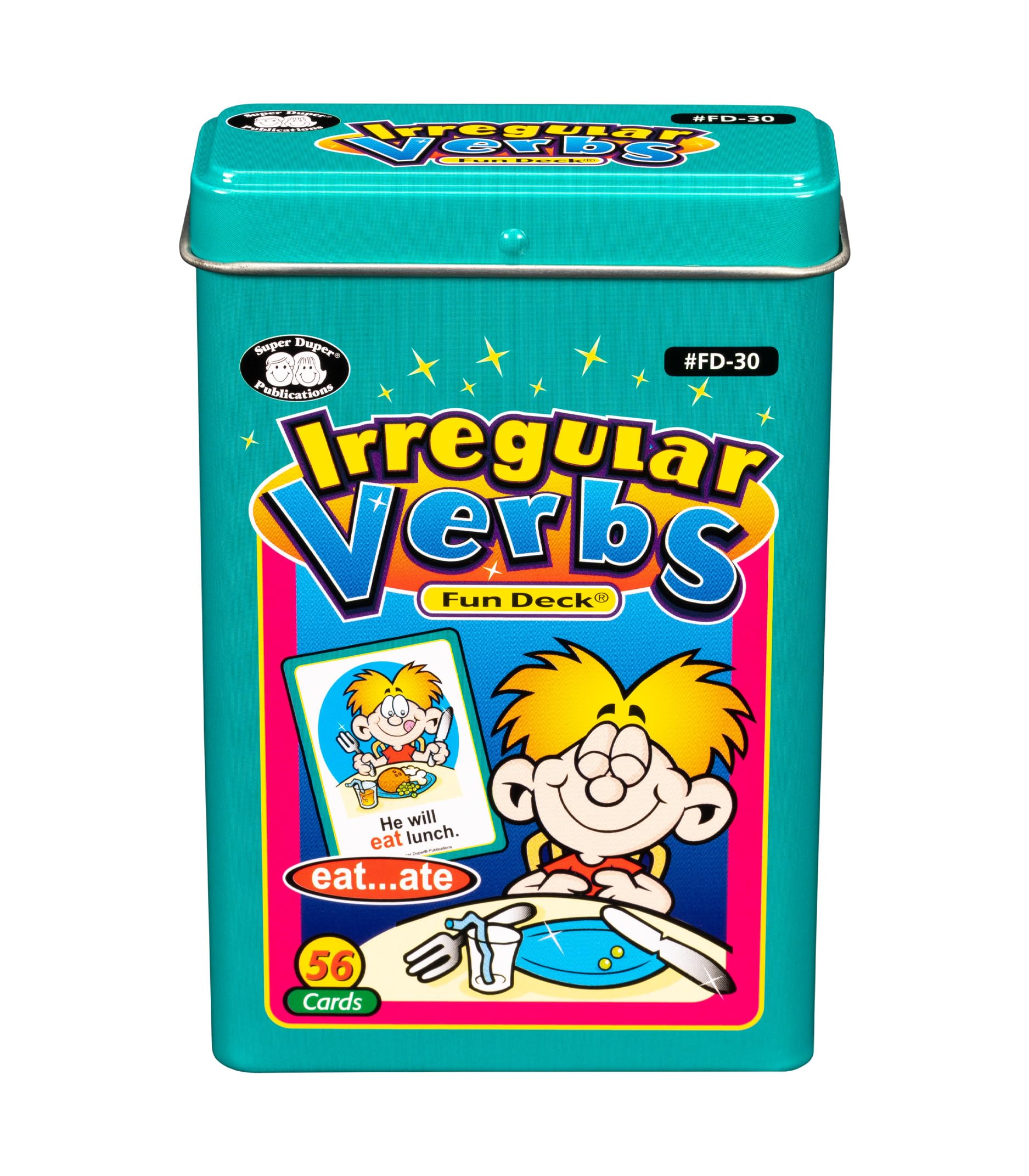 Super Duper Publications | Irregular Verbs Fun Deck Flash Cards | Educational Learning Resource for Children