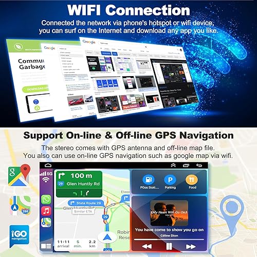 Miniatura 4 de Radio de coche Android 12 para Chevrolet Silverado y GMC Sierra 2014-2018, pantalla táctil IPS de 10 pulgadas con Carplay inalámbrico, Android Auto,