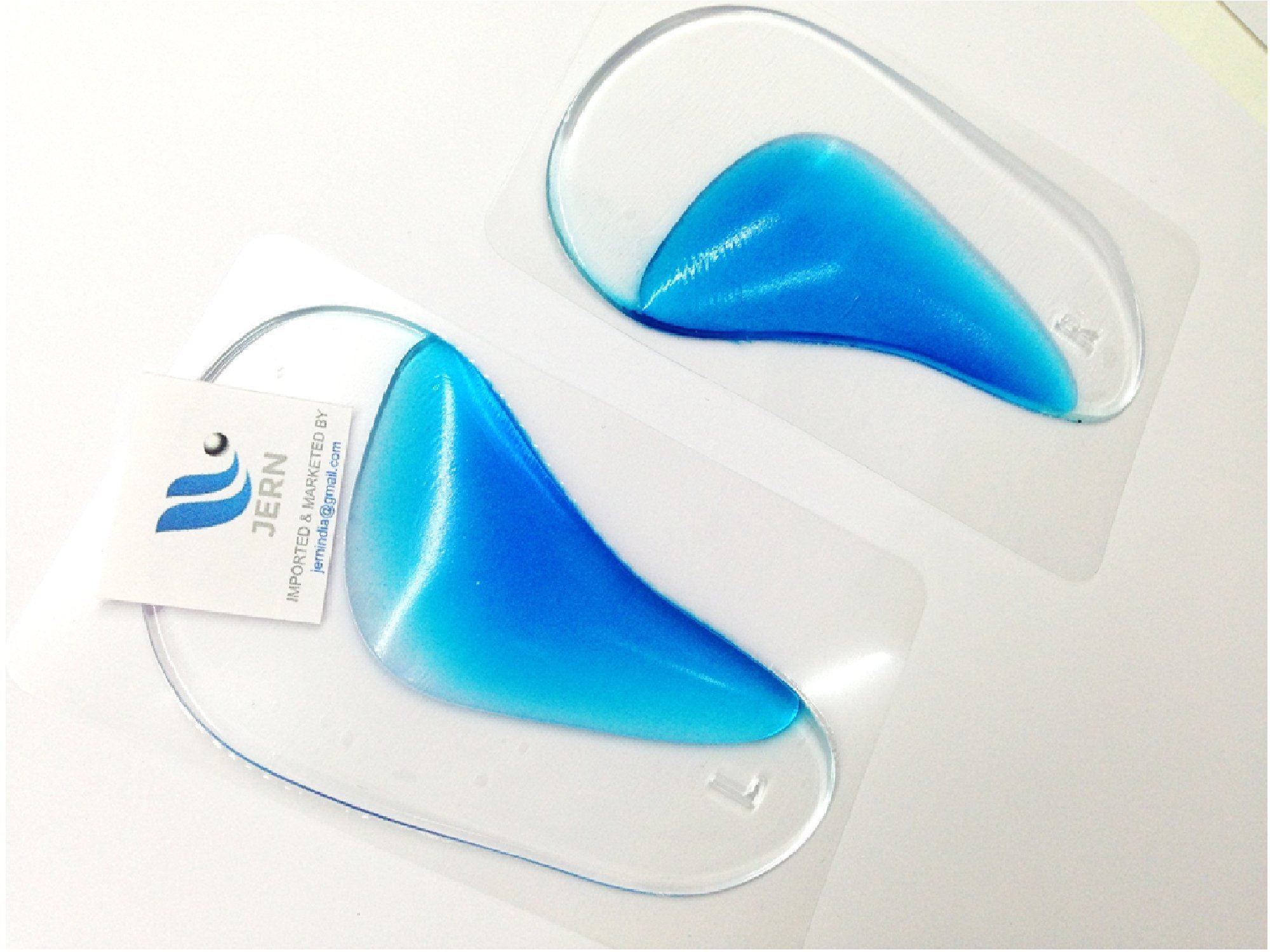 Orthotic Blue Gel Insole Shoe Cushion Insert Flatfoot Corrector 2