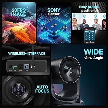 Amazon.com: TONGVEO Wireless Conference Room Webcam, Church