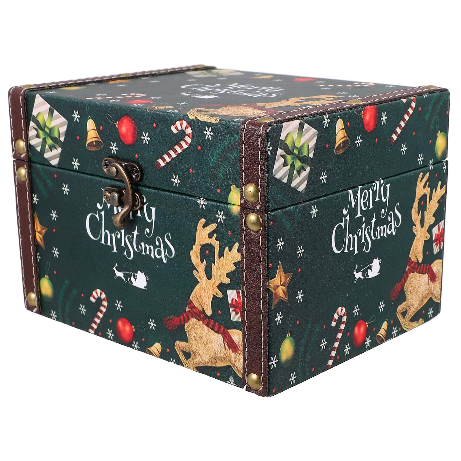 Toyvian 3 Stück Weihnachtskiste für Süßigkeiten und Schmuck, Vintage | Große Kapazität, Dekorative Kasten im Antik Look, für Feiertage und Deko, Organisiert Kleinteile