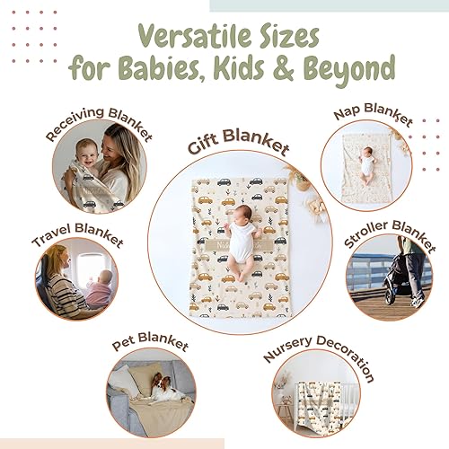 Miniatura 7 de Manta personalizada para recién nacido, gorro de nudo, traje de regreso a casa, canastilla para bebé recién nacido, regalo esencial de Navidad para