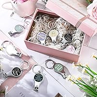 Vista 5 de Roshtia 30 piezas de llavero abridor de botellas inspirador cortauñas con citas motivacionales para agradecimiento, regalo de agradecimiento