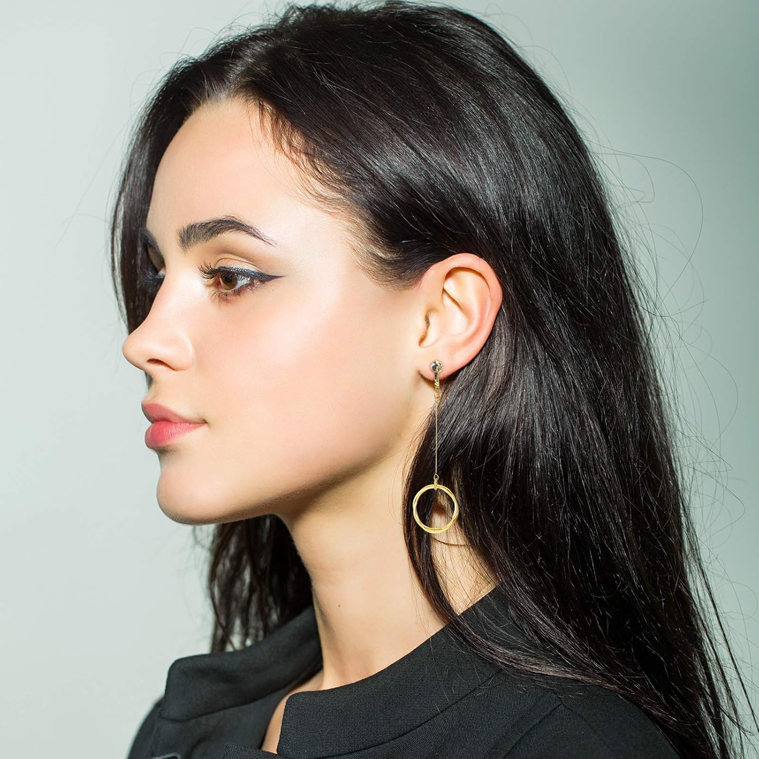 Hicarer 16 Pairs Clip on Drop Dangle Earrings Set Bohemian Tassel Pendant Clip Earrings Gold Plated Ear Clips Non-piercing Pendant for Women - Image 4