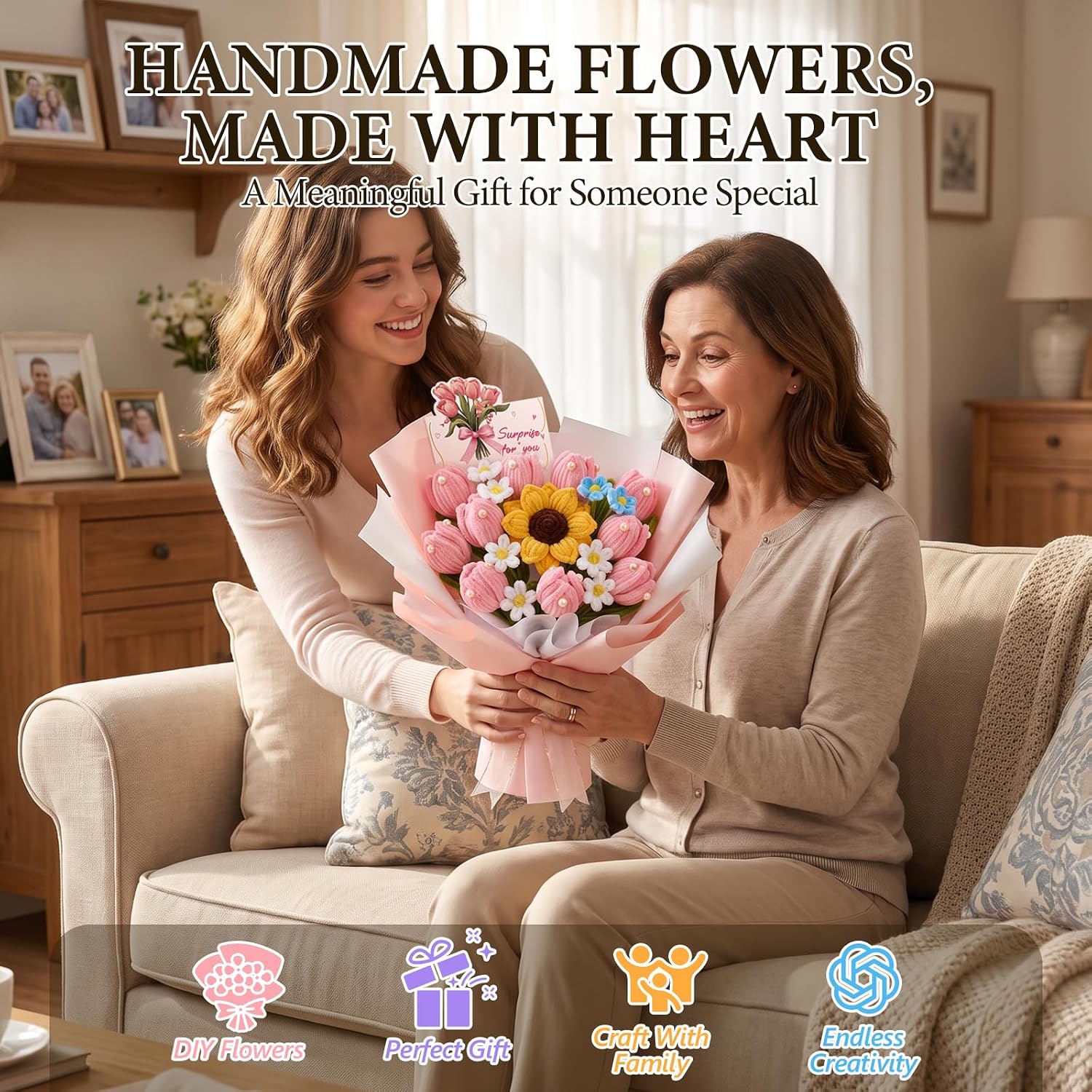 OcePor 1600Pcs Pipe Cleaner Flower Kit,26 Colors Pastel Pipe Cleaners Bulk