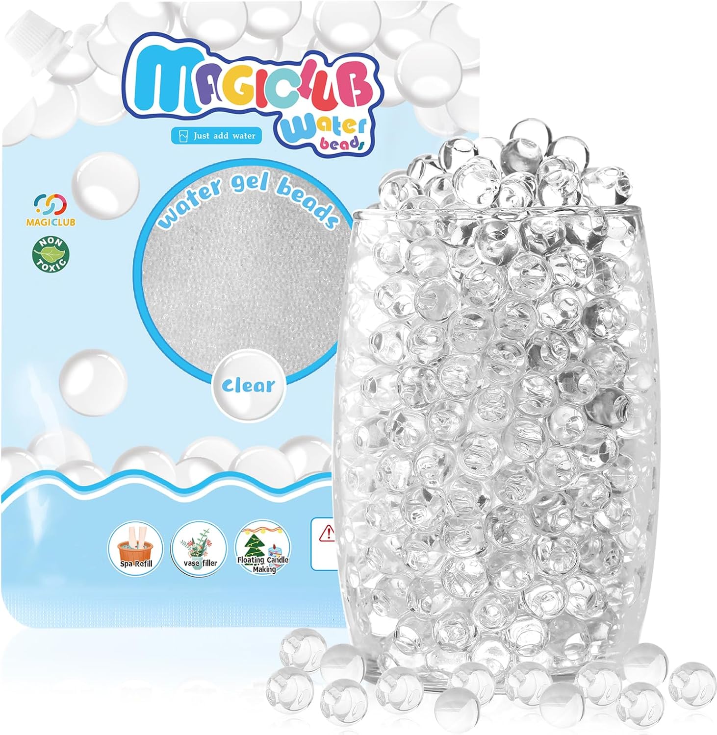 100,000 Clear Water Gel Beads for Vases
