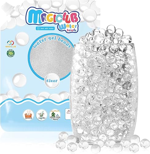 120.000 cuentas de gel de agua transparente para jarrón, perlas de agua de gel transparentes para cuentas flotantes, velas, centros de mesa de boda,