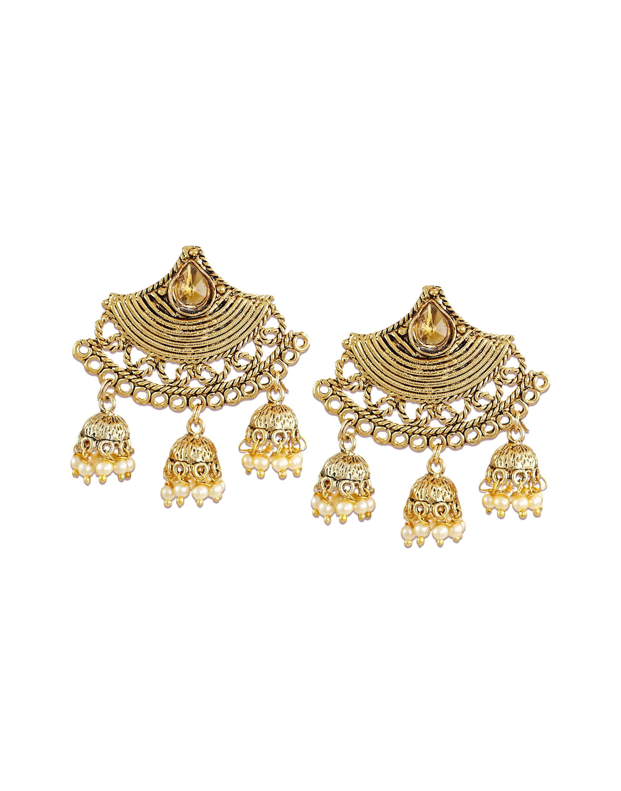 Zaveri Pearls Beautiful Trendy Beaded Jhumki Drop Earring-ZPFK6330 (B074HBMNMX) Amazon Price History, Amazon Price Tracker
