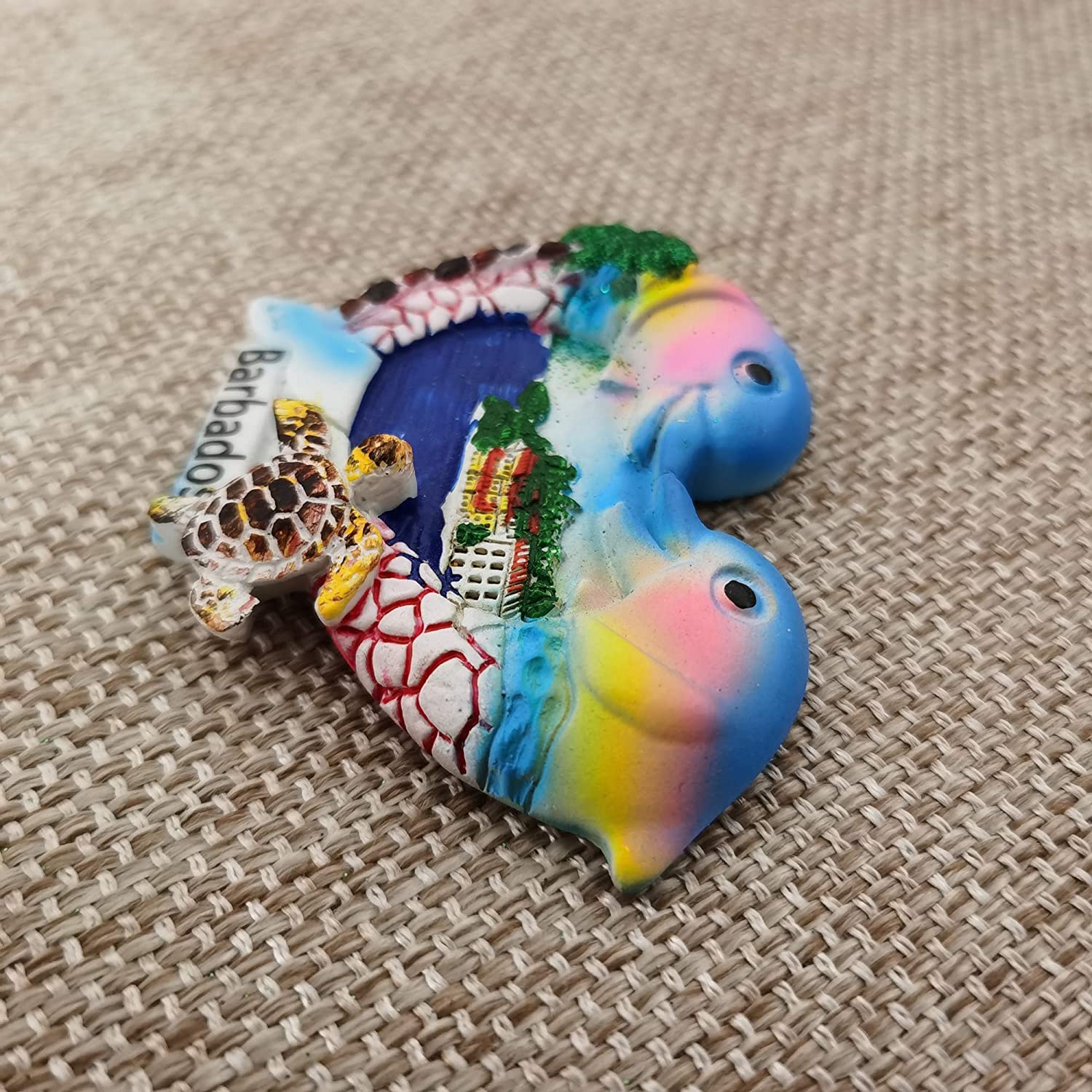 Magnete per frigorifero in resina con delfino 3D Maldives - Simpatico