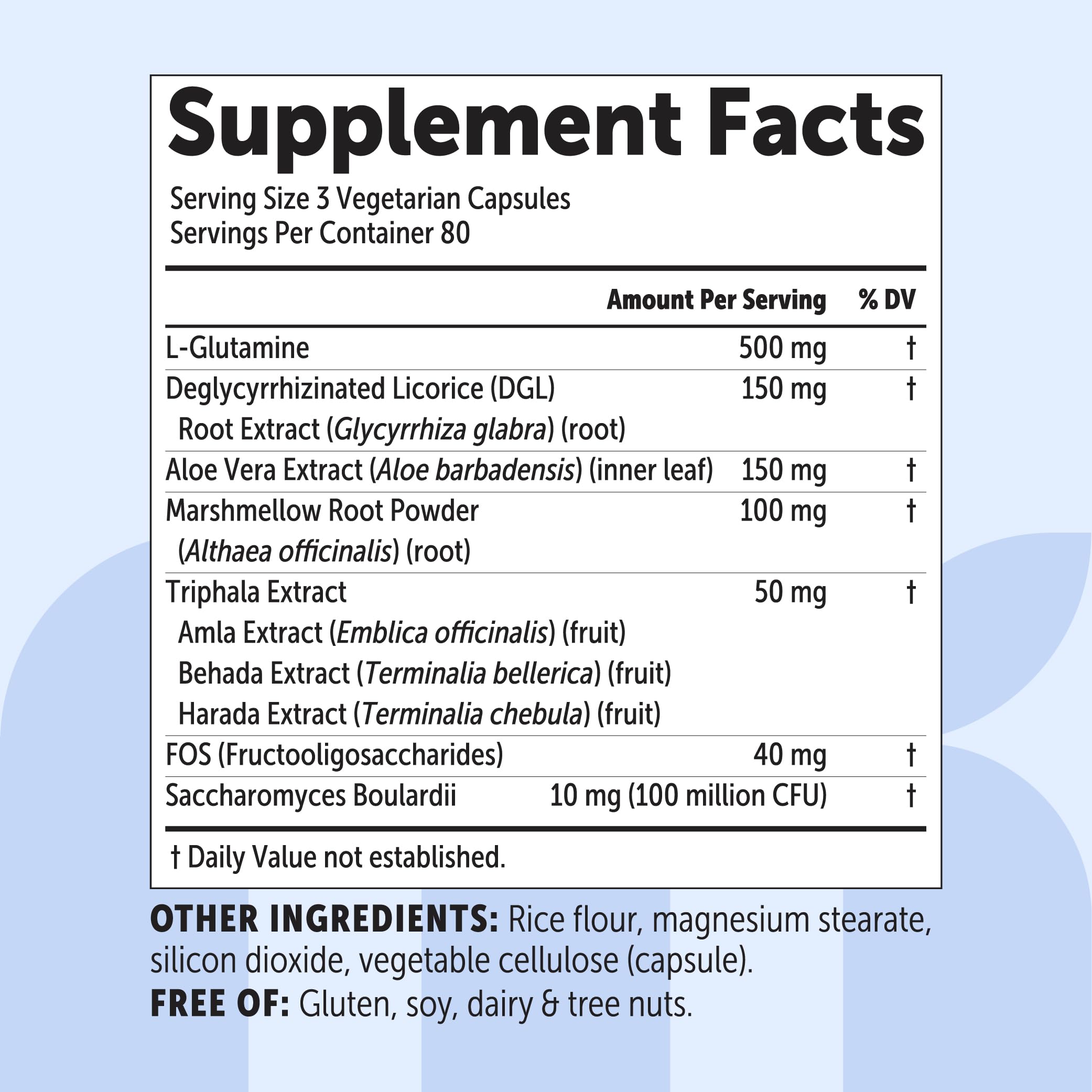 L-Glutamine+ Advanced 1000mg Per Serving, 240 Vegetarian Capsules — Amazon image 2