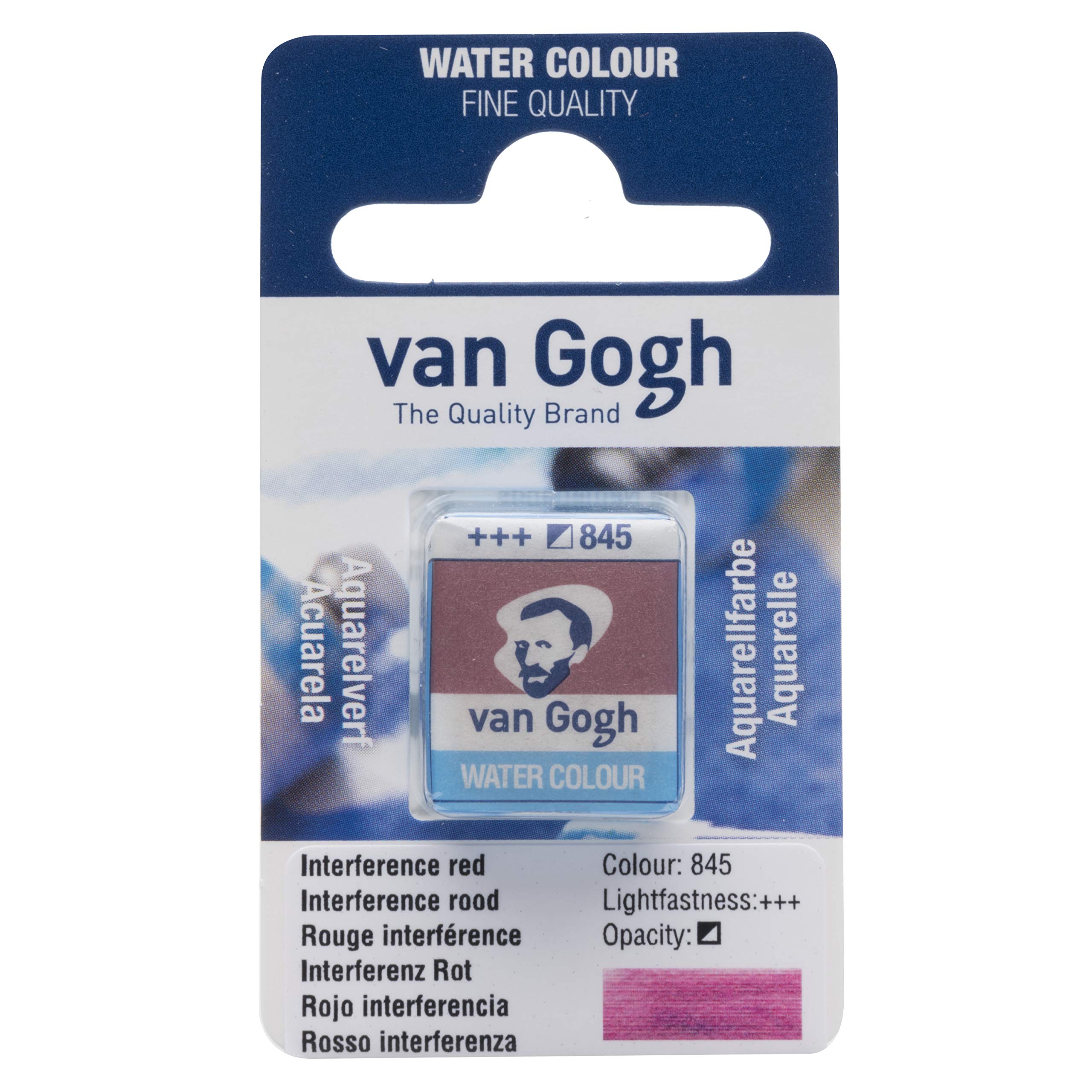 Van Gogh Watercolour Paint, Half Pan, Interference Red 845 โ image 1