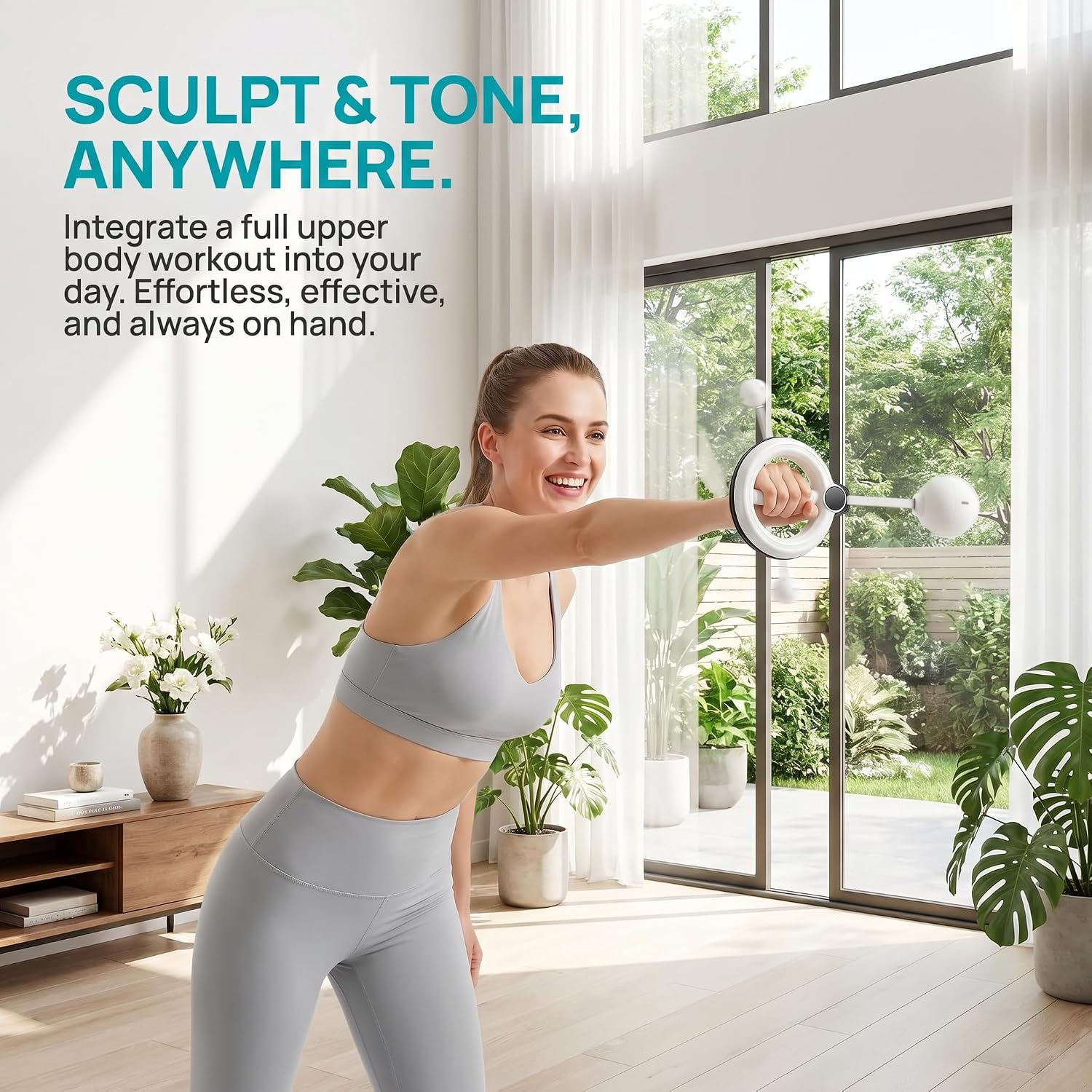 360° Hand-Crank Arm Trainer & Shoulder Exerciser – Shoulder Reliever Ball Swing Arm Exercise Equipment for Men & Women, Portable Arm Workout Equipment for Forearm
