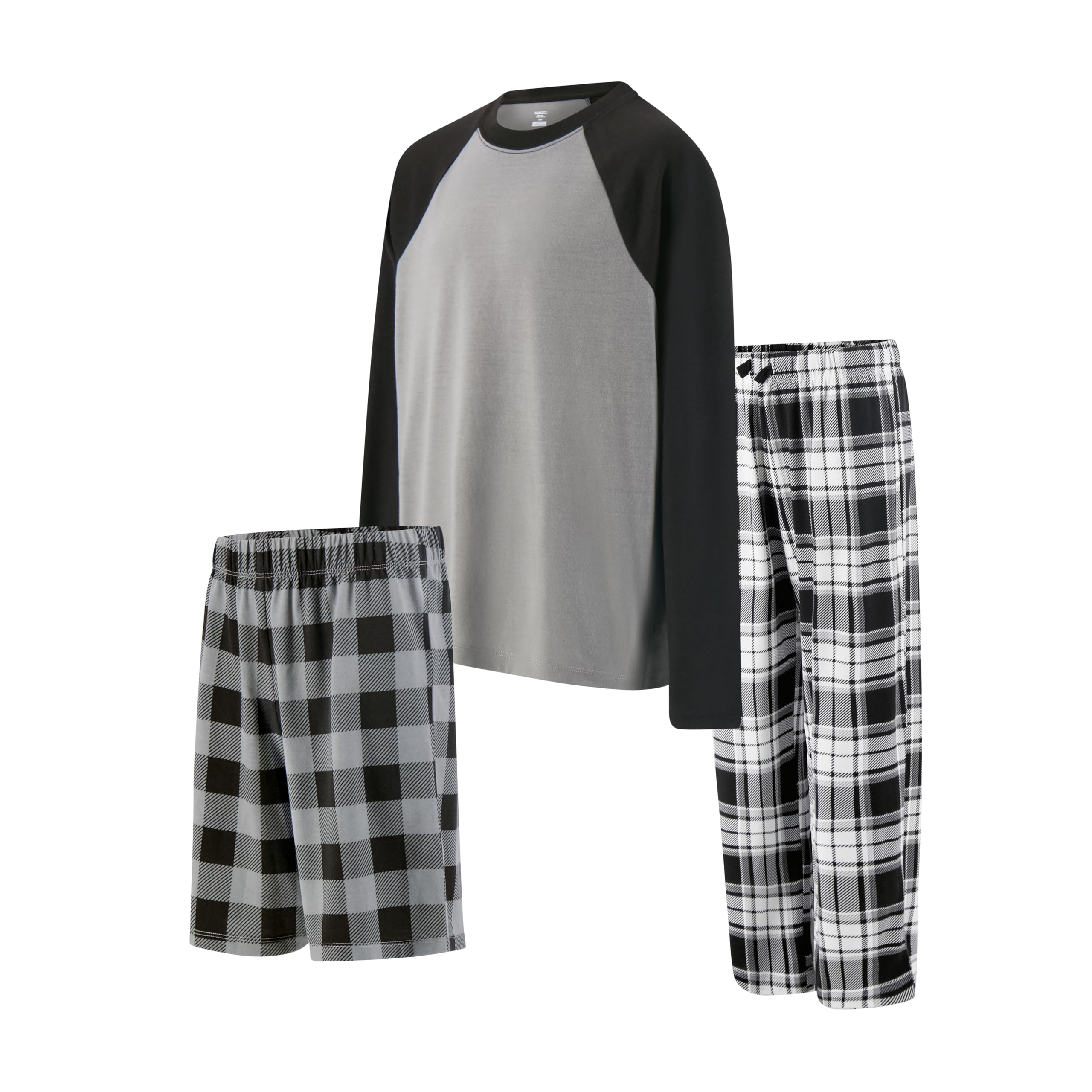 US Angels 3-Piece Loose Fit Boys' Pajama Set (Soft & Breathable Sleepwear)