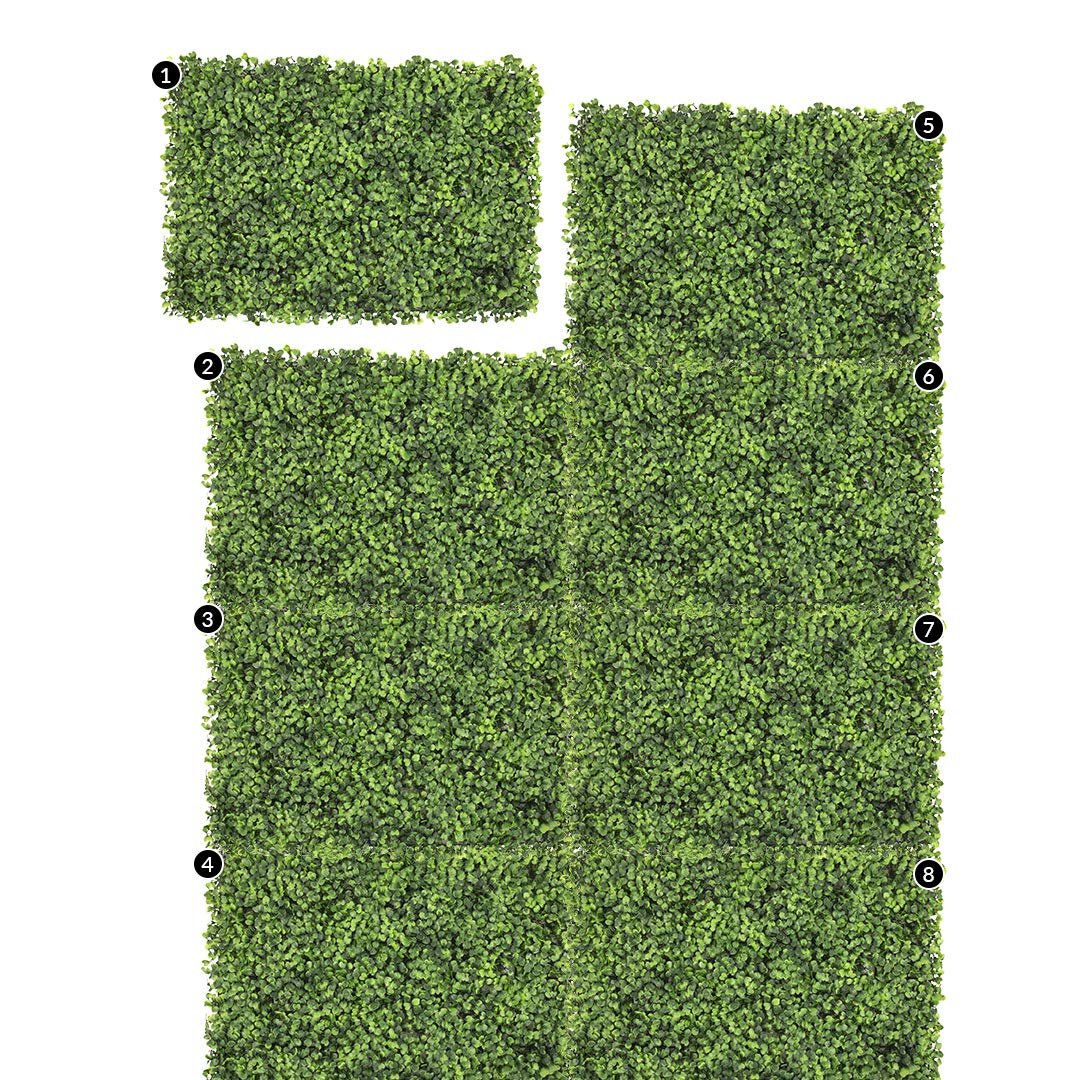 Buy Koyal Wholesale Boxwood Wall Backdrop Panels, Bulk of 8 Greenery