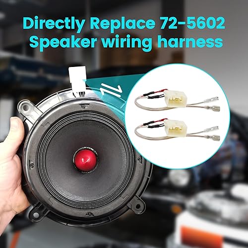 Miniatura 7 de NuIth Adaptador espaciador de altavoz de repuesto 82-7501 con arnés de cableado de altavoz 72-5602 para Mazda 3 6 CX-5 CX-9 2013-2020 6-6.75