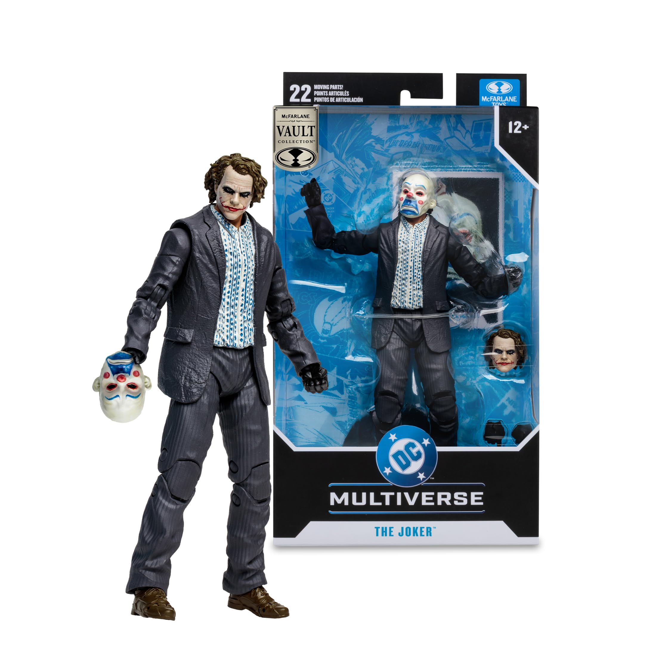 McFarlane DC Multiverse The Joker (Bank Robber) (The Dark Knight) 7in Action Figure Vault Collection