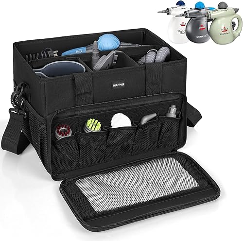 Miniatura 6 de OUUTMEE Bolsa de transporte compatible con Bissell SteamShot limpiador de vapor de superficie dura 39N7V39N7A, compartimentos ajustables, bolsa de