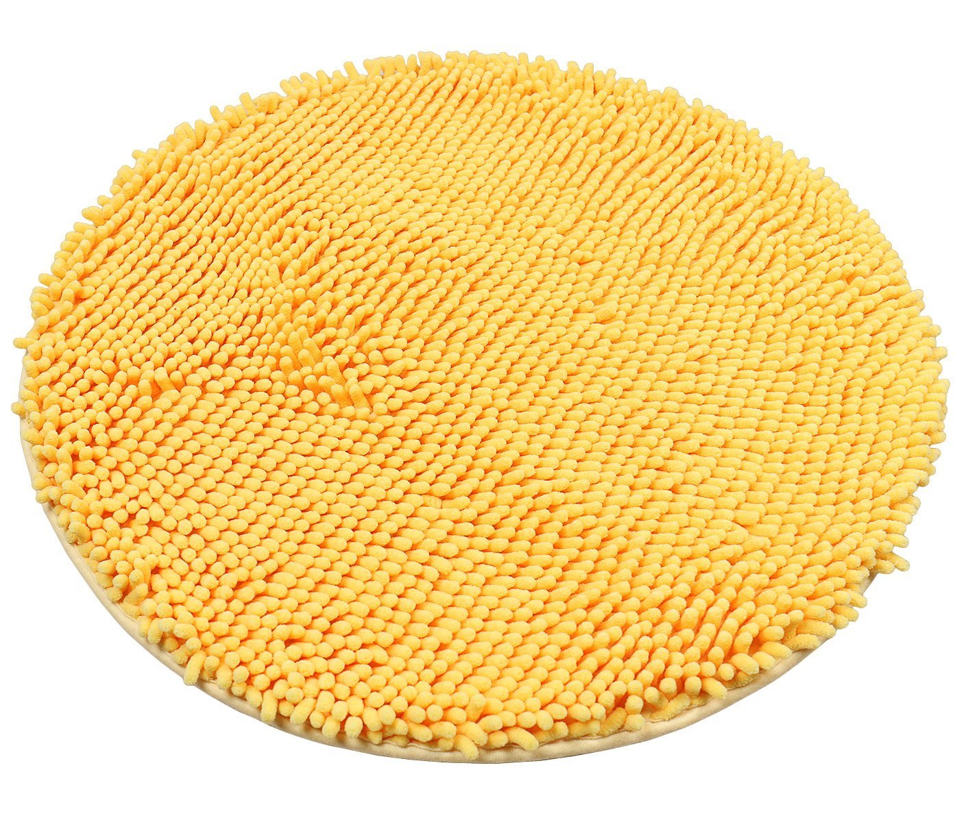 Buy Yellow Ustide Round Shag Chenille Rug Comfortable Soft Children