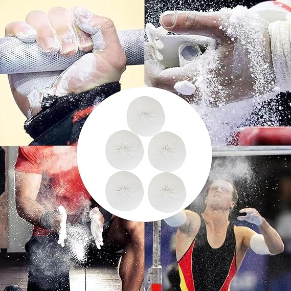 5 Pcs Climbing Chalk, Gym Chall, Chalk Ball, Suitable for Rock Climbing, Gymnastics, Weightlifting, Cross Training, Enhanced Grip and Performance(56g)
