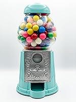 Vista 24 de Máquina de chicles clásica/dispensador de dulces, 9 pulgadas - verde azulado