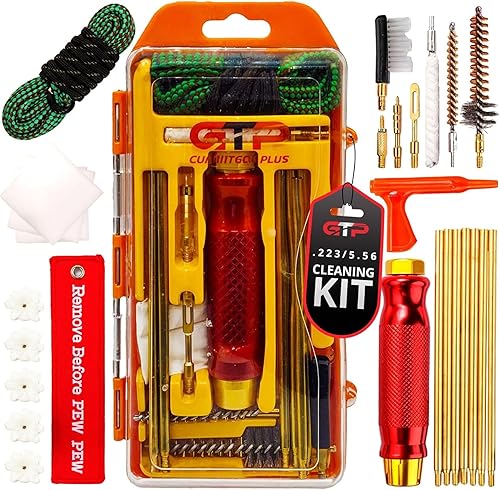 Miniatura 1 de Gun Cleaning Kit .2235.56, .223, Rifle Cleaning Kit 5.56 - Complete Maintenance & Repair System with Brushes, Mop, Brass Jag, Bore Rope Cleaner,