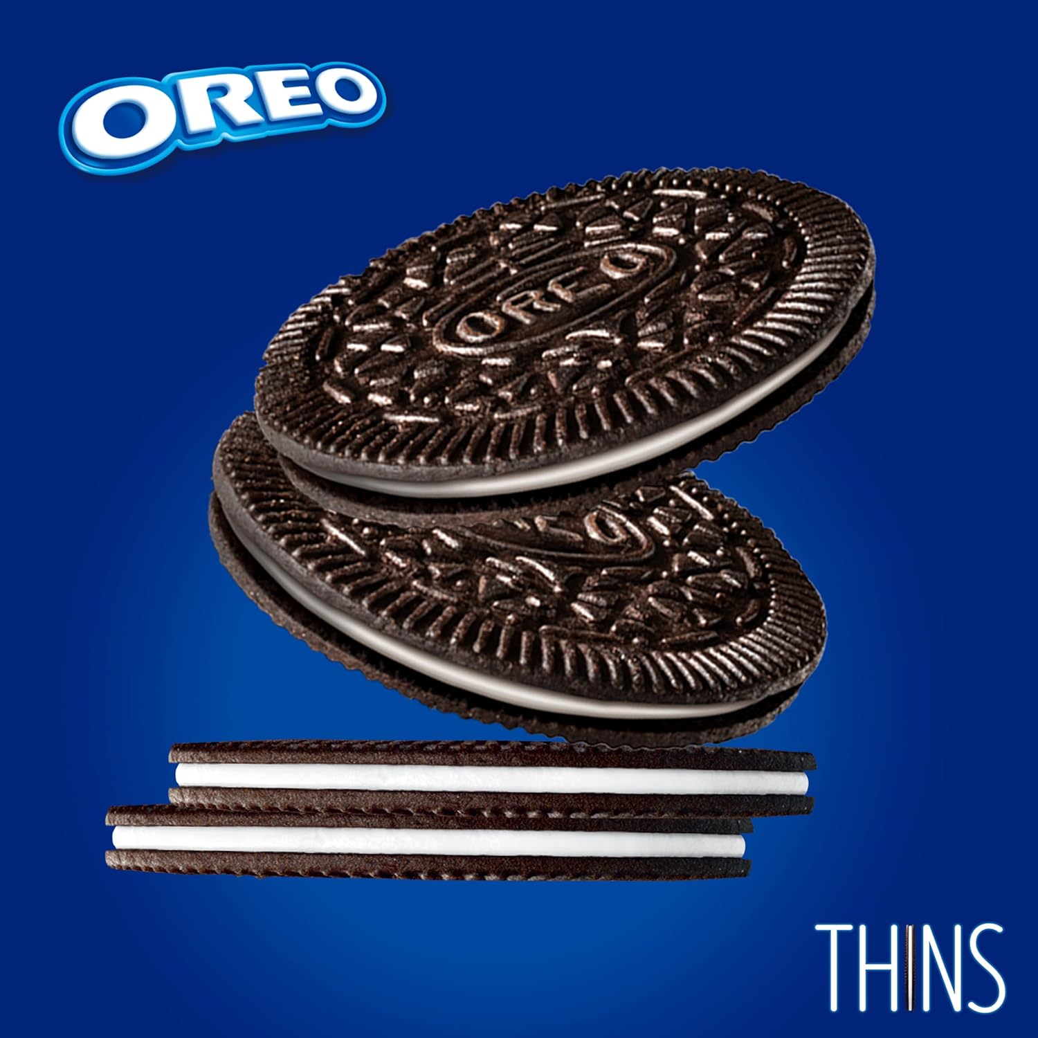 OREO Thins Chocolate Sandwich Cookies, 12 - 9.21 oz Packs