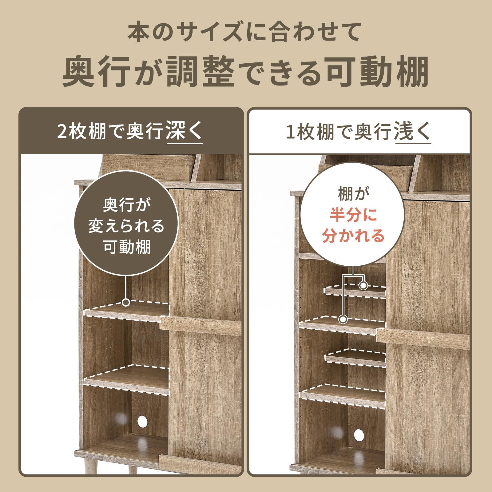 Amazon｜LOWYA ロウヤ 本棚 収納棚 コミック収納 扉付き