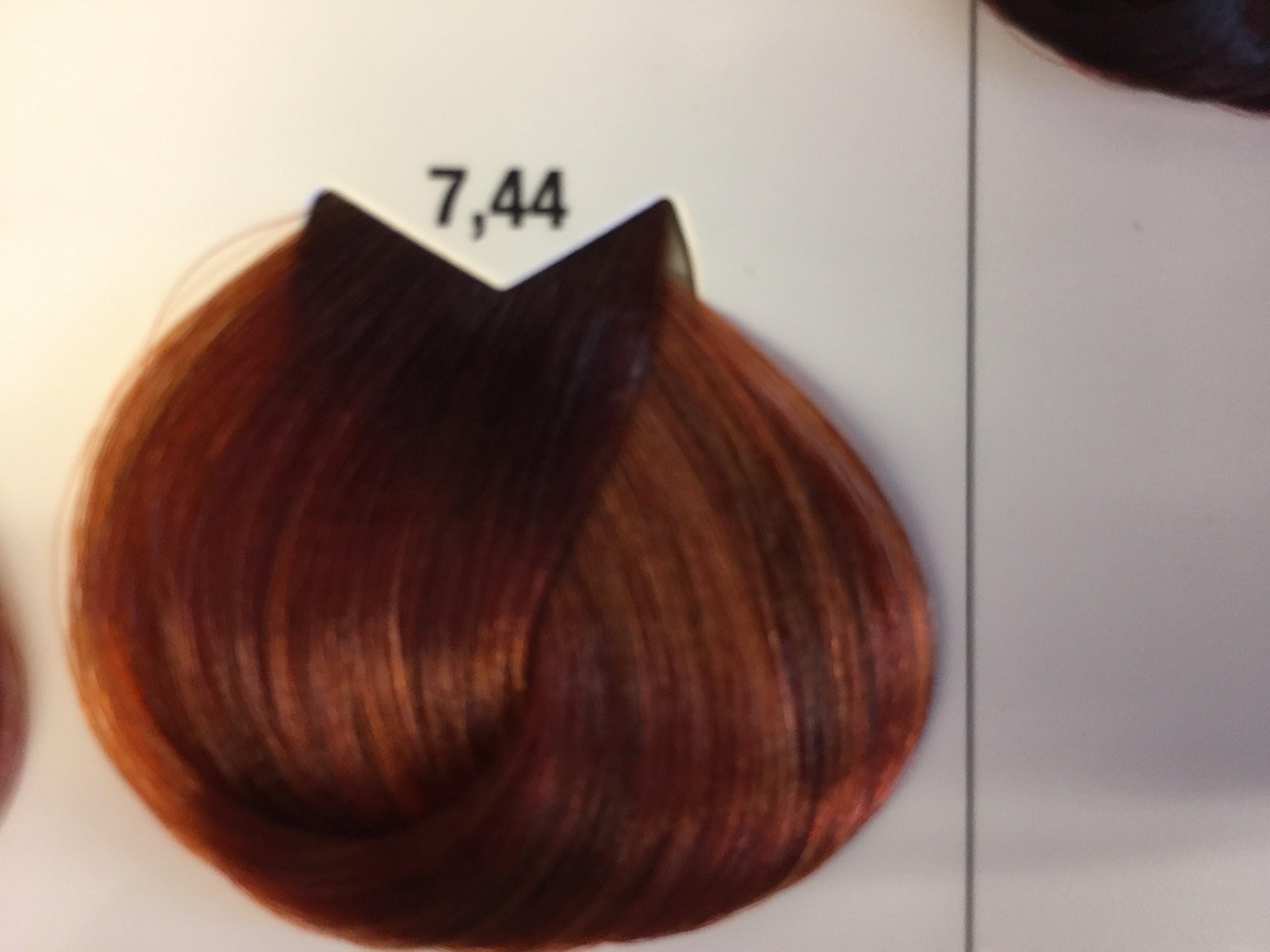 Lumiere Express Permanent Color Cream # 7.44 (Medium intense copper blonde) 100ml / 3.38oz with Trionic Keratin