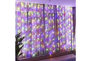 Multicolor Curtain Fairy Lights with Remote
