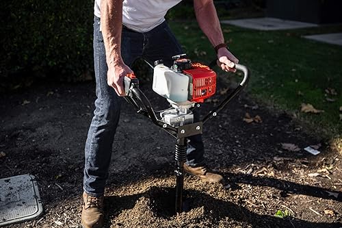 Miniatura 3 de XtremepowerUS Excavadora de agujeros de poste a gas de 43 cc, taladro de taladro de tierra de 8 pulgadas, broca de excavadora de plantas de jardín