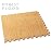 FOREST FLOOR Thick Printed Foam Tiles, Premium Wood Grain Interlocking Foam Floor Mats, Anti-Fatigue Flooring, 3/8 Thick, Light Bamboo, 24 Square Feet (6 Tiles)