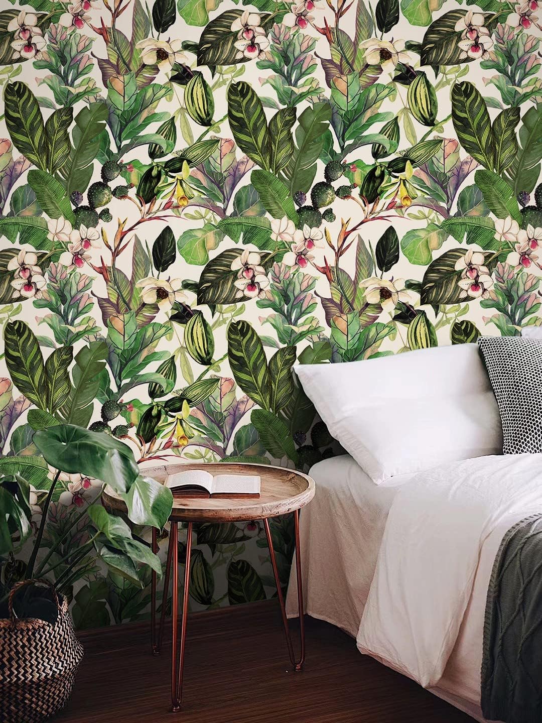 99wallpaper for Wall Leaves Textured Vinyl Self Adhesive Glossy Matt Peel and Stick Wallpaper for Wall Home décor,Bedroom,Hotel,Wall for Living Room Drawing Hall 10SQ FT 1 roll(16.5inch&87ch) (B0CWDJ6YRS) Amazon Price History, Amazon Price Tracker