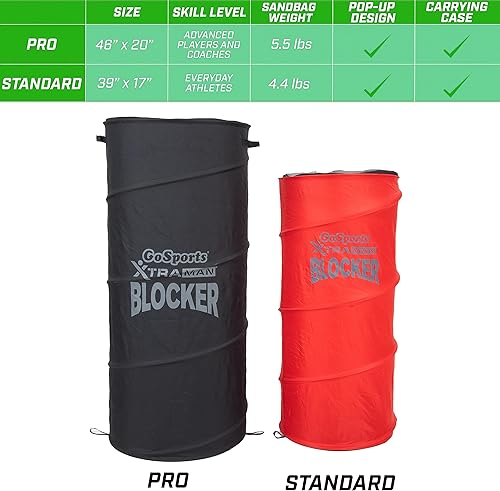 Miniatura 6 de GoSports XTRAMAN Blocker Pop-Up Defenders Paquete de 3  Simula de forma segura a los defensores para todos los deportes principales, baloncesto,