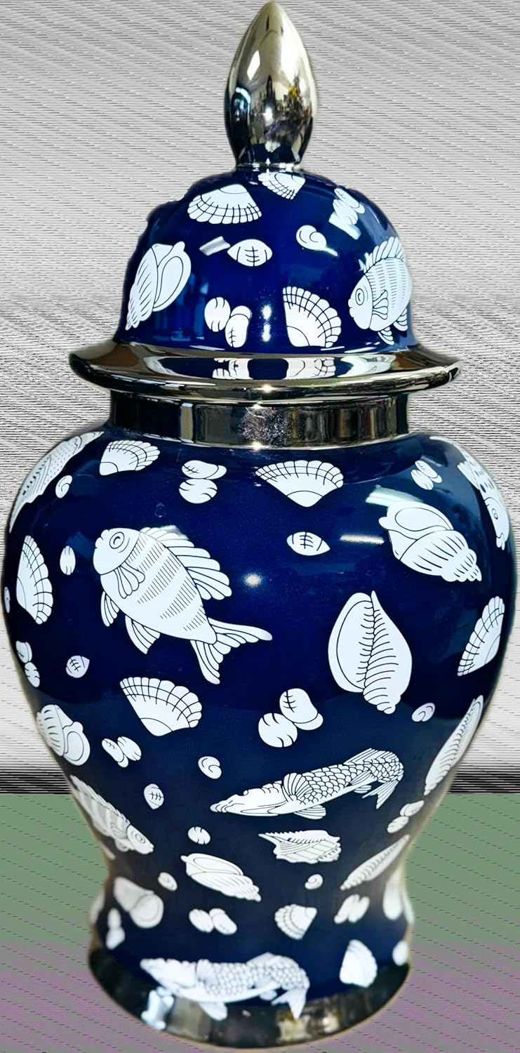 Potiche de Olokun Blue