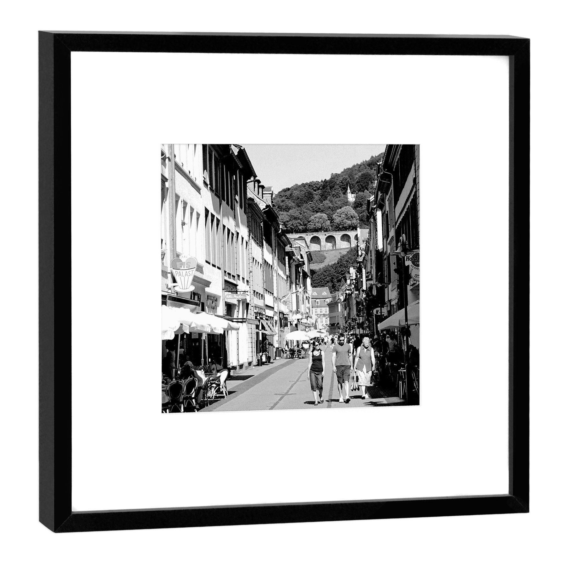 Photographie Heidelberg avec cadre en bois noir pour habiller un mur vide