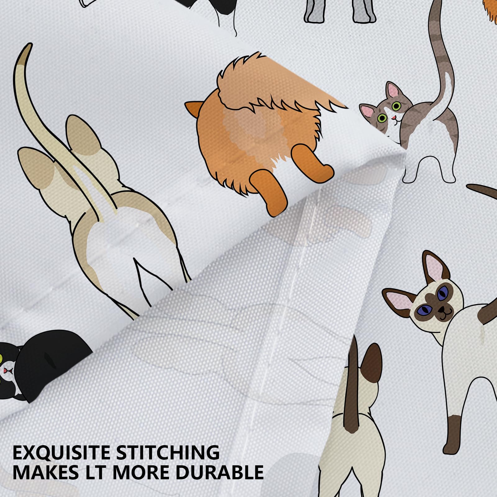 Tenda Doccia Funny Animal 180x200 Cm - Tessuto Lavabile Con 12 Ganci - Design Cane Squalo Oceano