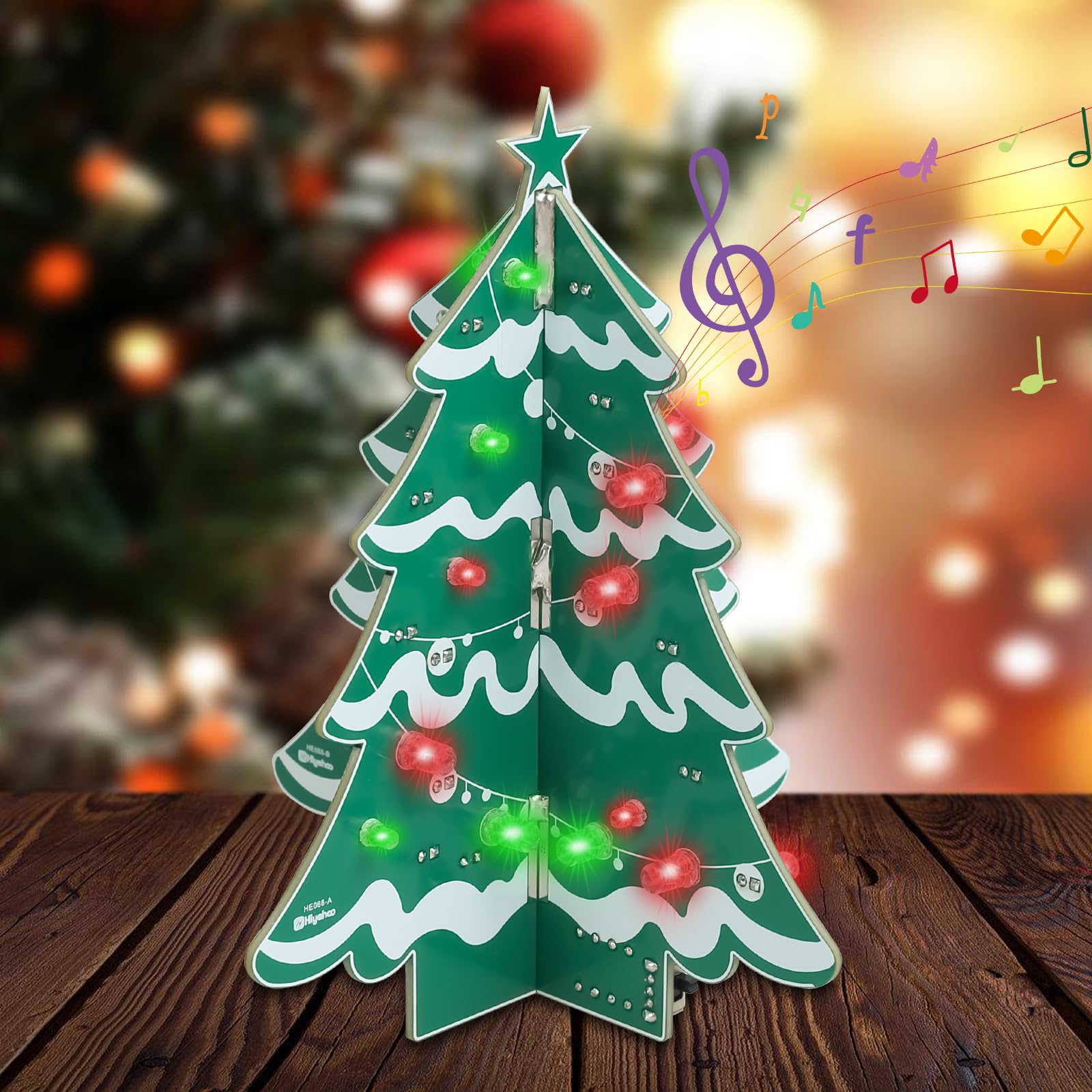 Christmas Tree Soldering Project– DIY Electronic Xmas Tree Soldering Kit with LED Flashing Lights & Music,Christmas Soldering Practice Kit for Teens & Adults STEM Learning Holiday Decor & Gift