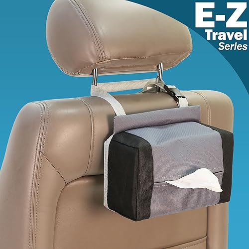 Miniatura 7 de FH Group FH1133BLACK E-Z Travel Soporte dispensador de pañuelos de servilletas negro se adapta a la mayoría de automóviles, SUV, camiones y