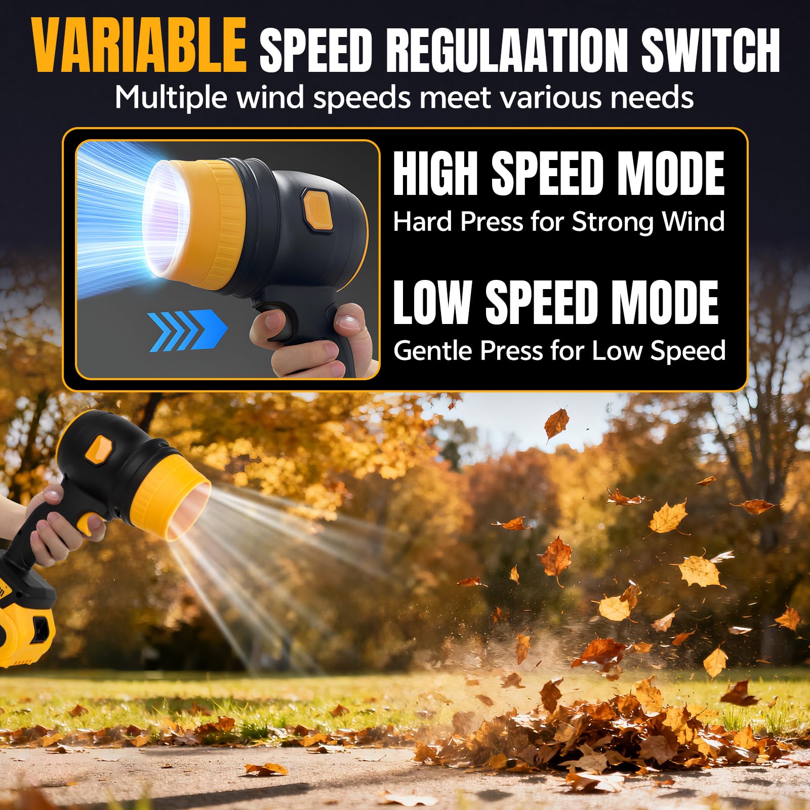 Soplador de Hojas, Soplador de Aire Potente con Bateria 34000 RPM Turbojet Sopladora Sin Escobillas Air Blower para Limpieza de Polvo de Automóvil, Eliminación de Nieve