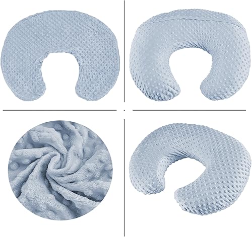 Miniatura 4 de Almohada de lactancia para biberón y lactancia, esencial de lactancia ergonómica cómoda para mamá y bebé, almohada de apoyo de alimentación con
