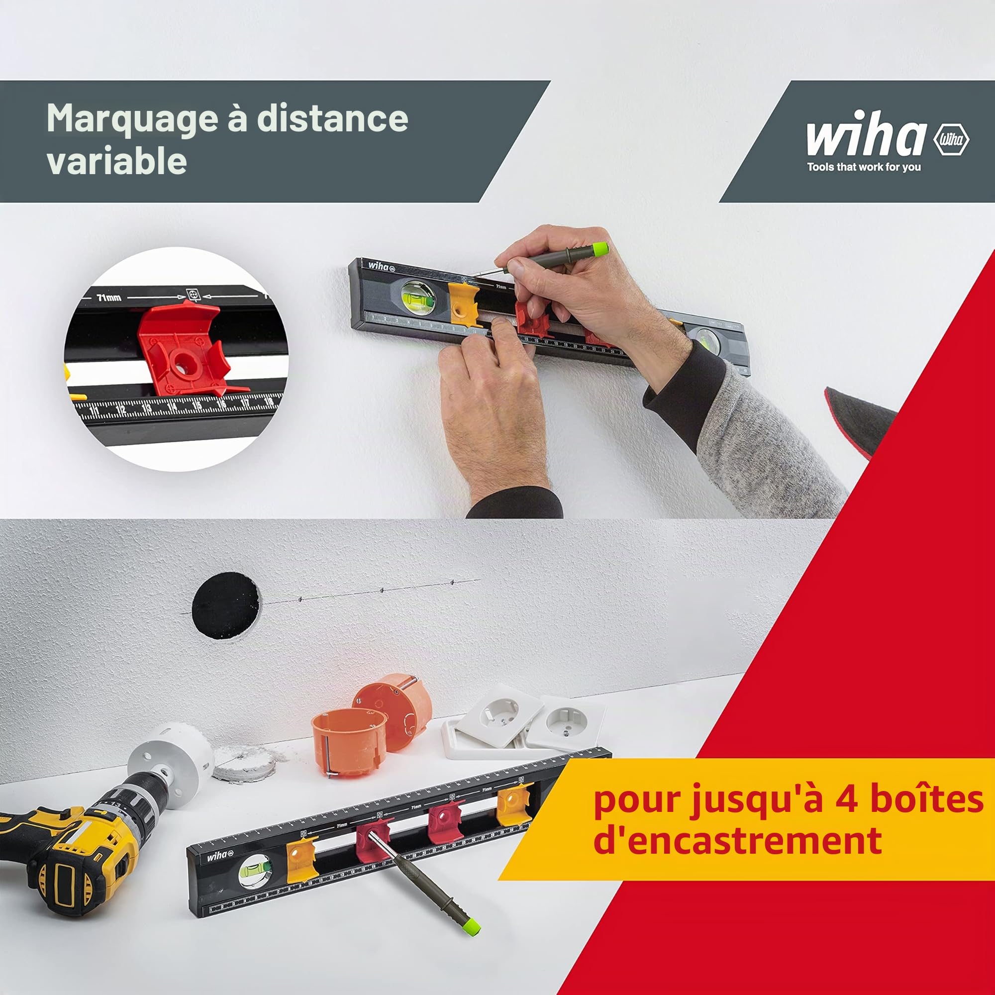 Wiha 42074 Niveau délectricien 40 cm