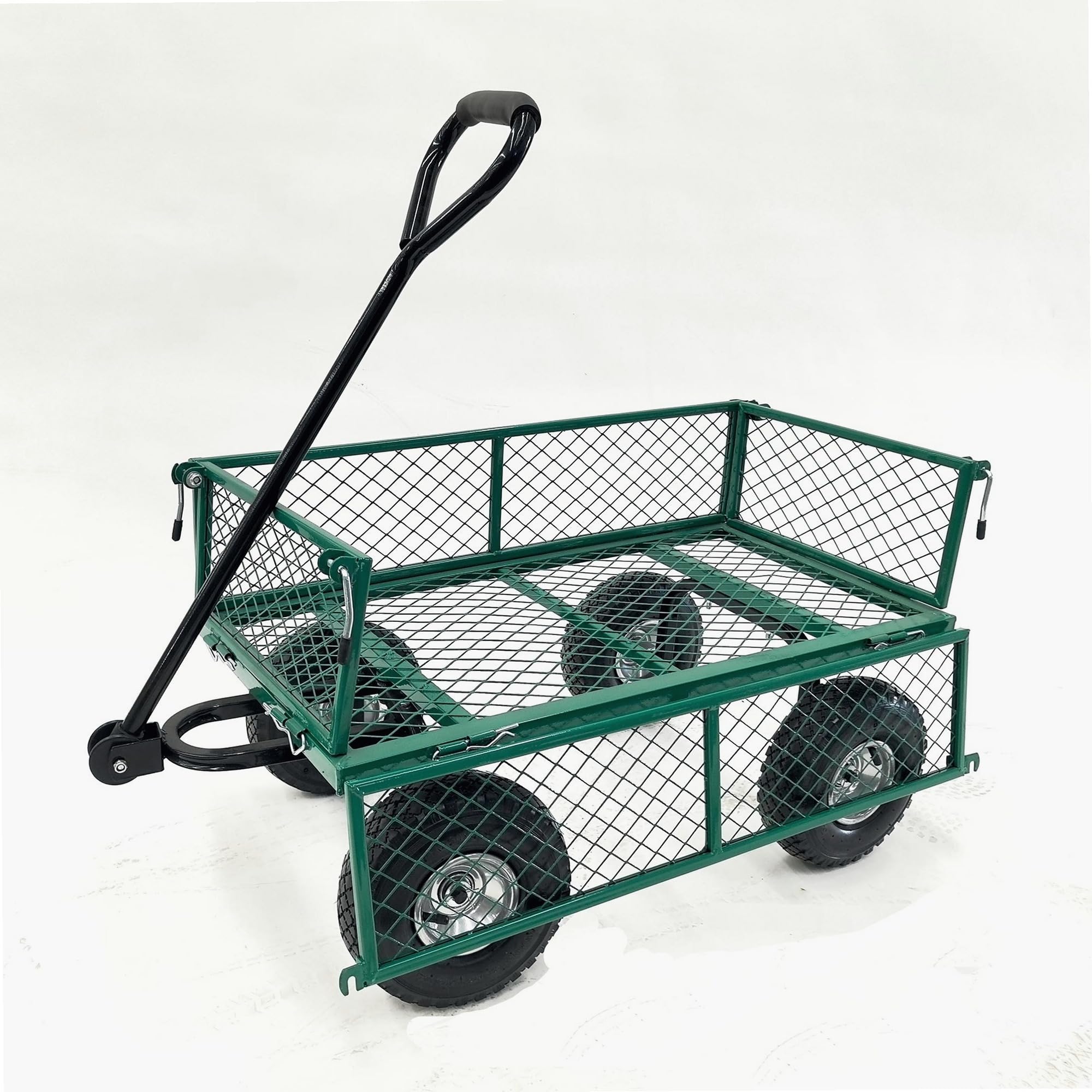 WERKA PRO Remolque de jardín con Rejilla 65l