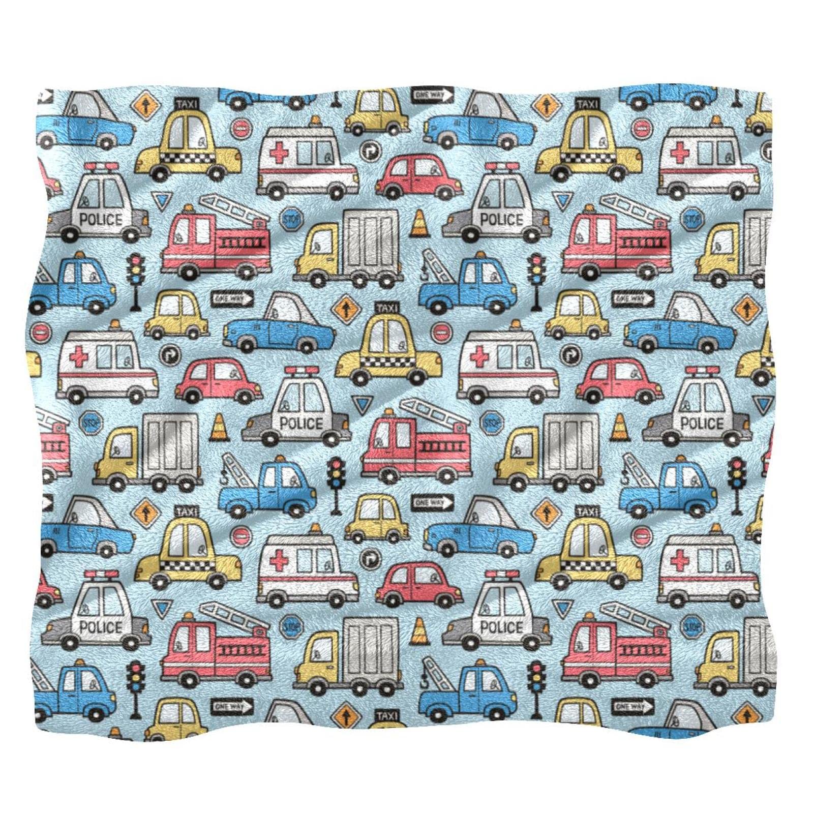 Couverture de lit voitures pour transformer la chambre d'enfant en espace de jeu
