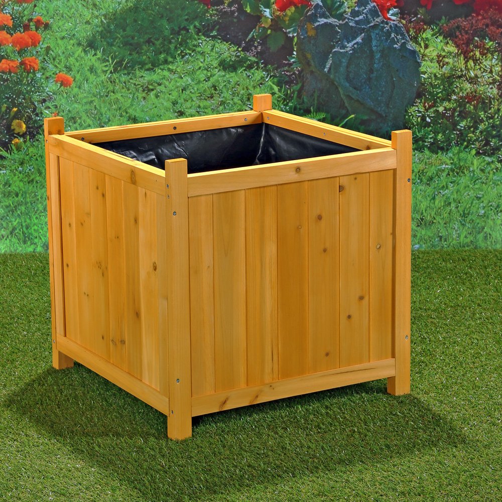 Jardin Pot de fleurs/Jardinière en bois 50 cm x 50 cm x 50 cm (L x l x h)