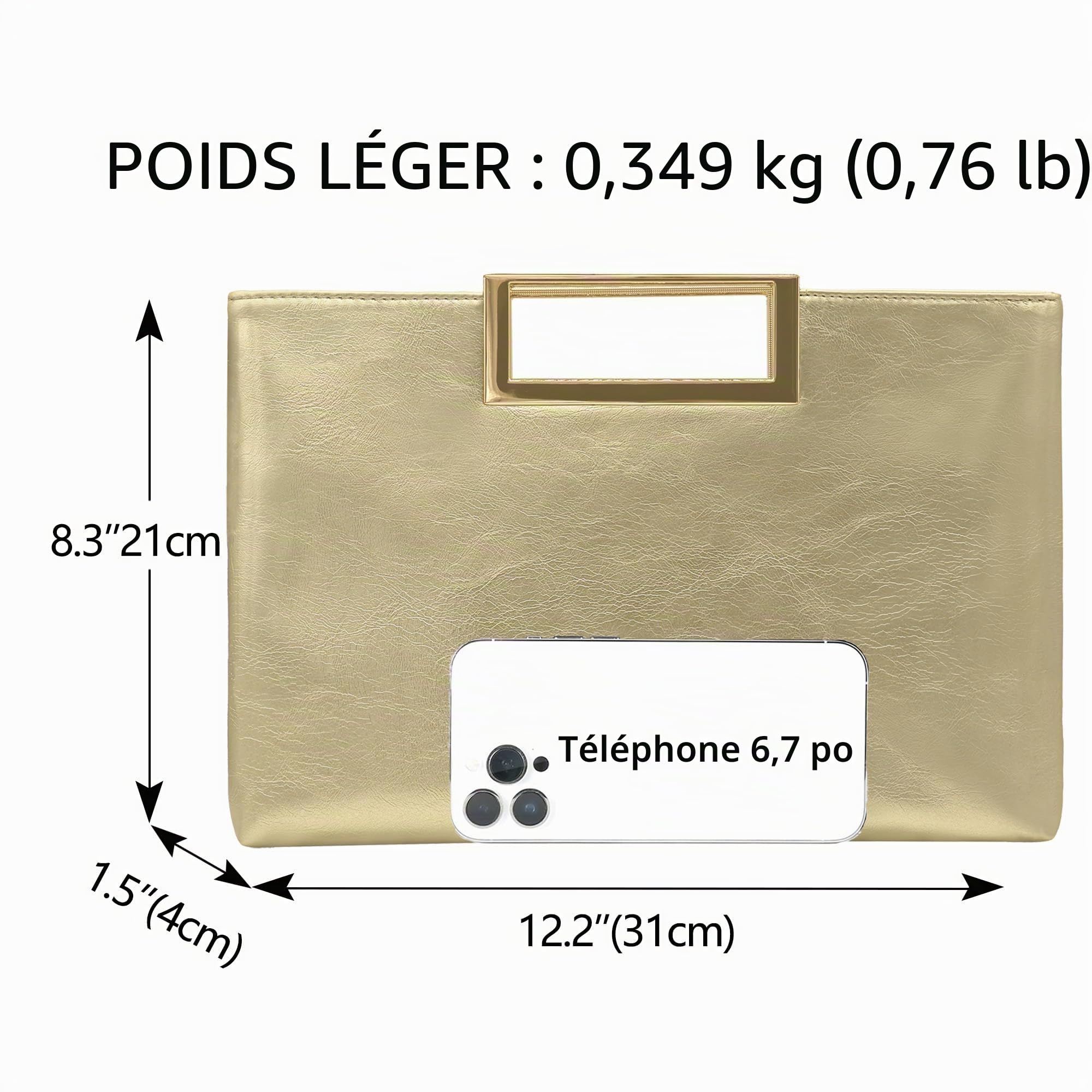 Sac à main élégant pour femme - Avec poignée - Pour mariage
