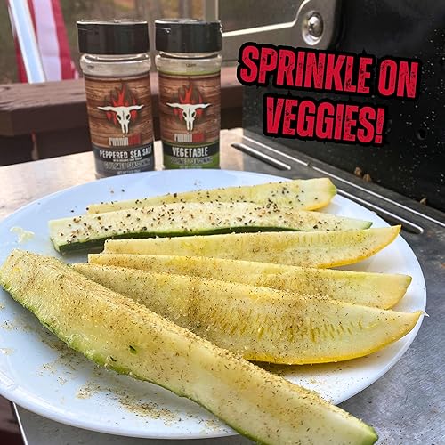 Miniatura 8 de Condimento de sal marina con pimienta  Pimienta negra y sal marina agrietada de 10 malla gruesa  Alimentos salvajes para correr, 7.2 onzas