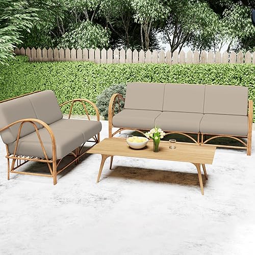 Miniatura 62 de Smiry Fundas de cojín de sofá con estampado, fundas de sofá elásticas y suaves para sofá, funda de sofá antideslizante lavable protector de muebles