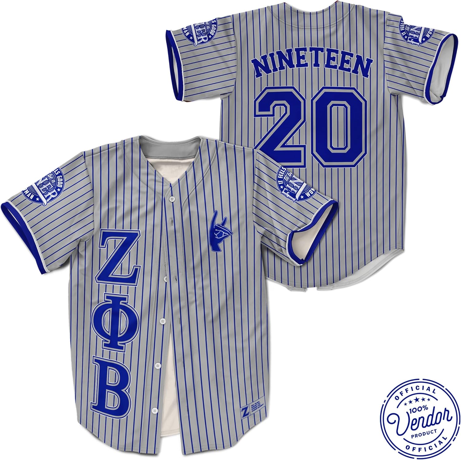 Zeta Phi Beta Sorority Paraphernalia - Baseball Jersey - Collection - Official Vendor